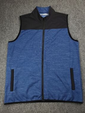 Criquet Golf Performance Vest Jacket Mens XL Sleeveless Zip Up Lightweight Blue